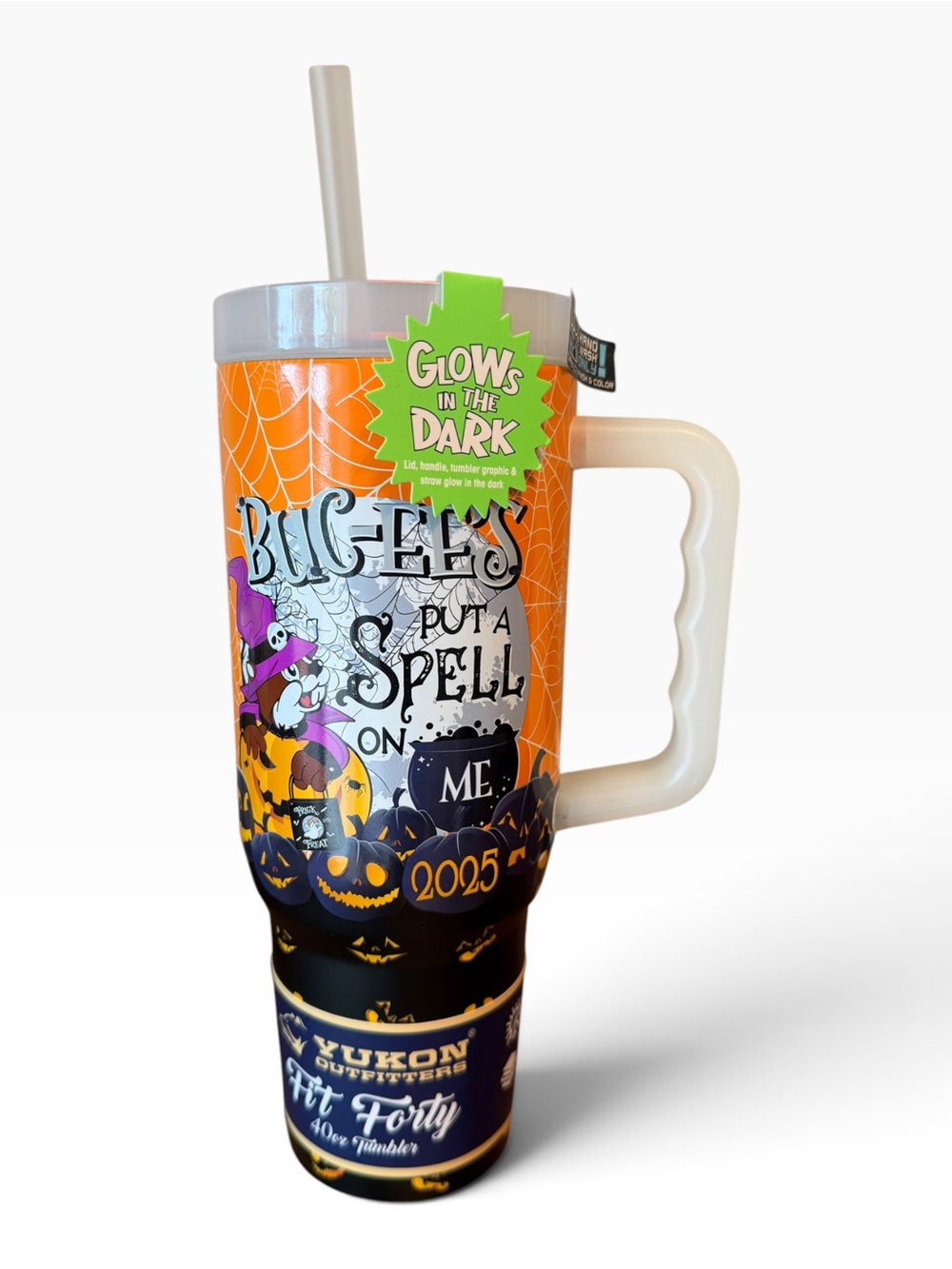 Buc-ee’s Halloween 2025 Glow in the Dark 40 oz Yukon Outfitters Tumbler NWT